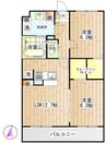 Lusora　Osato 2LDKの間取り