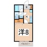 Green roof 1Kの間取り