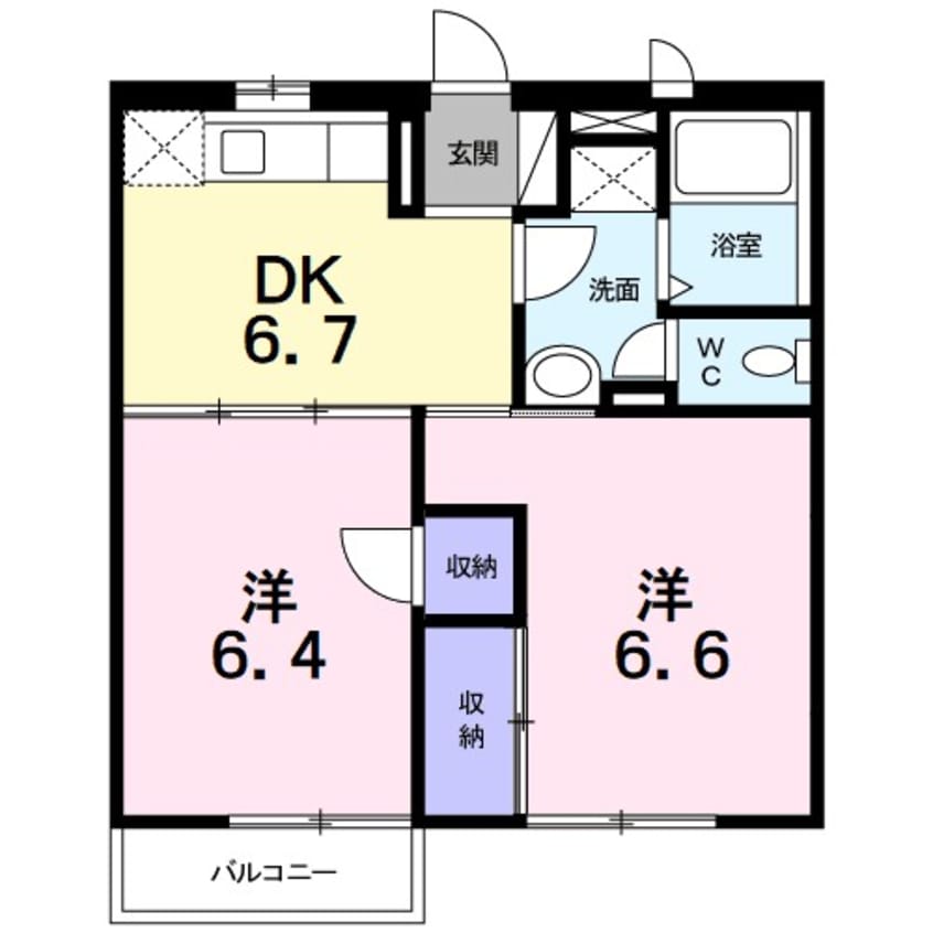 間取図 ルミエールマキタ
