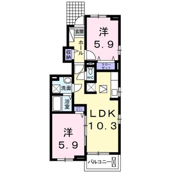 間取図 ワン　ブライト
