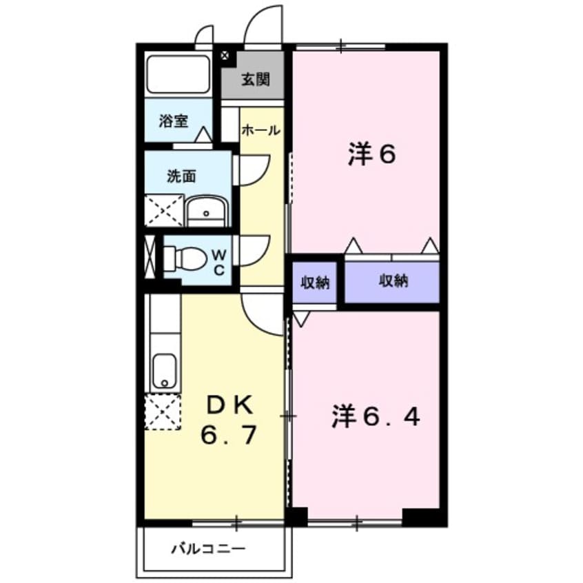 間取図 エトワール樋口Ａ