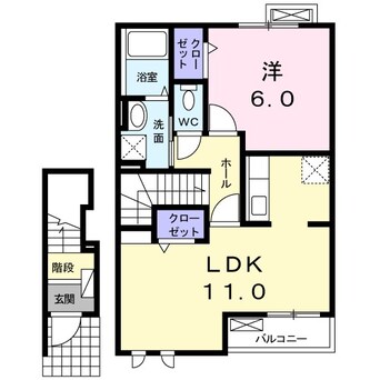 間取図 モルティ　ピアッツアＲ　I