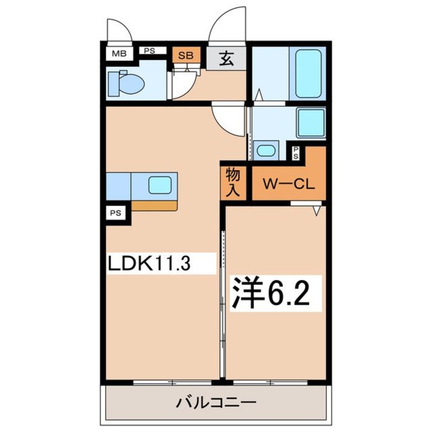 間取図 パークサイドメゾン小瀬