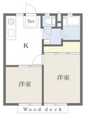 ハイツ飯島Ａの間取図