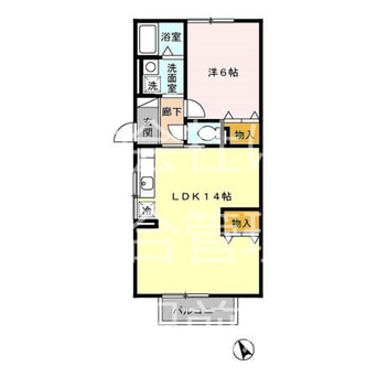 間取図 アムールヒルズ Ｂ