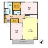 フラッツ　A 2LDKの間取り