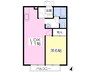 サンビレッジ光Ｃ 1LDKの間取り