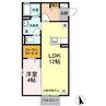 ハイツあすなろ 1LDKの間取り