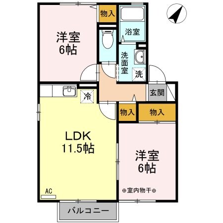 間取り図 コーポタナカ　A