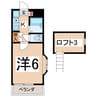 フラットＧ 1Kの間取り