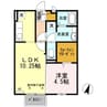 Maison　Park 甲斐 1LDKの間取り