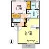 ボヌール K 1LDKの間取り