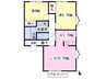 アーブヴィレ　A 2LDKの間取り