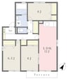 グランコート 3LDKの間取り