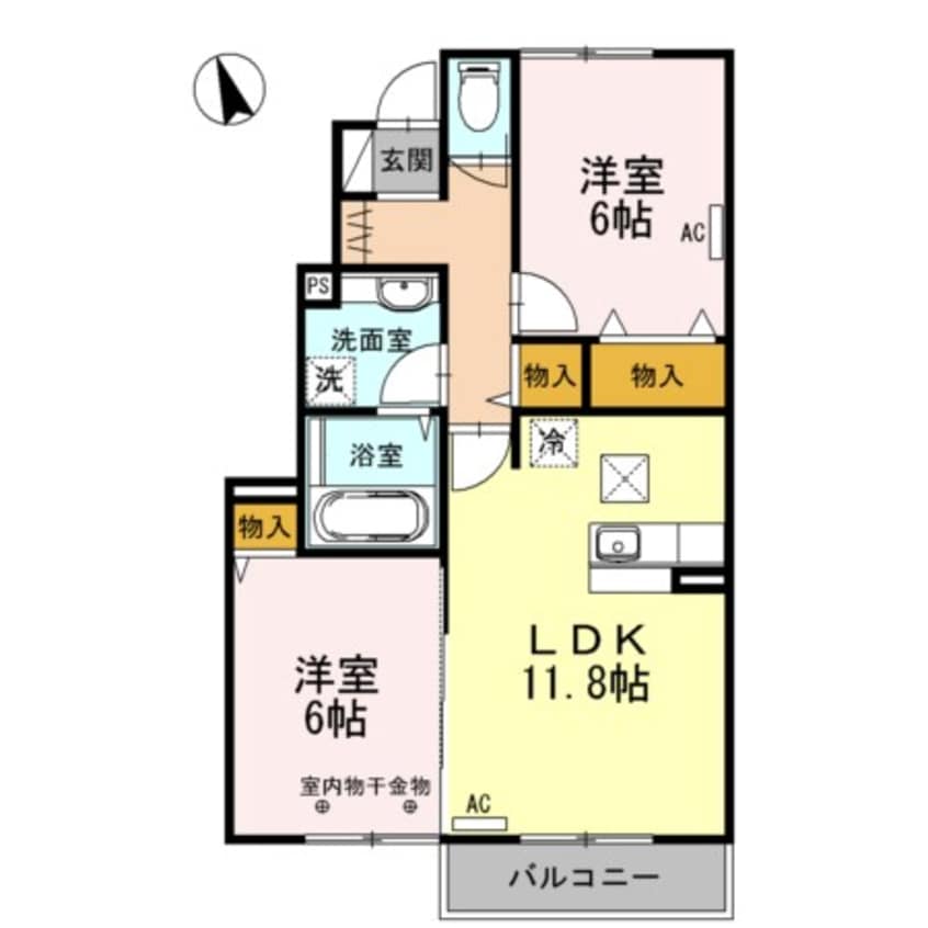 間取図 D-room河西