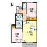 D-room河西 2LDKの間取り