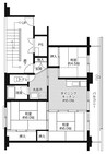 ビレッジハウス八田　2号棟 3DKの間取り