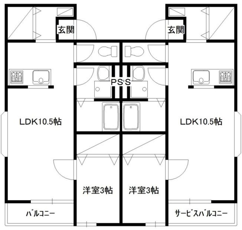 間取図 コーポフジ