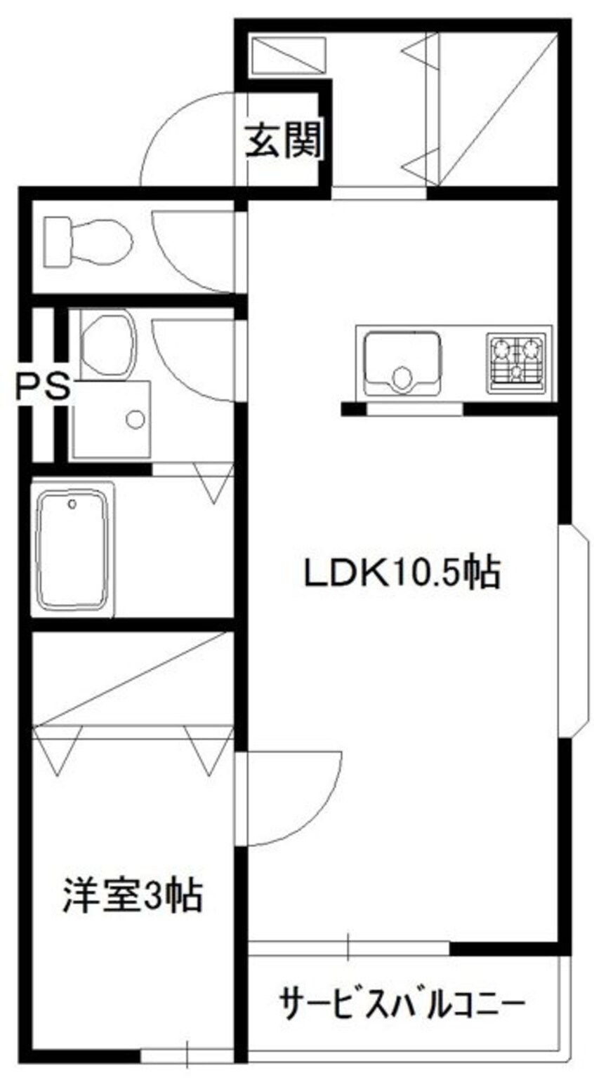 間取図 コーポフジ