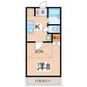 シングルハイツナベヤマ 1Kの間取り