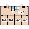 セラミックハイツ秋山 4DKの間取り