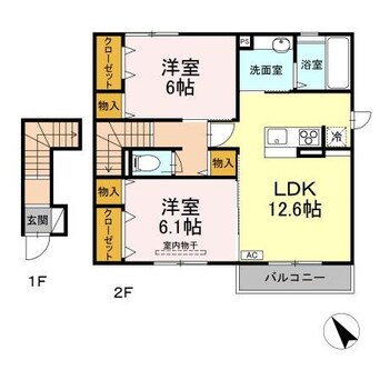 間取図 montee amour（モンティーアモー）