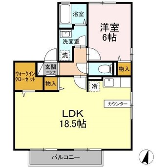 間取図 エスポワール笹本D