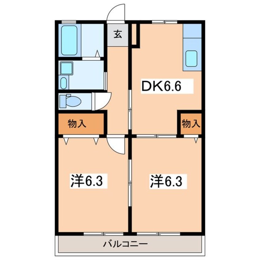 間取図 シティハイム　かたつけや（形付屋）