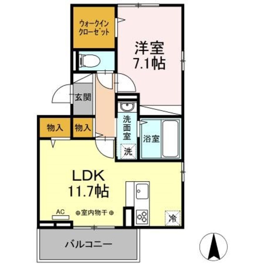 間取図 カーサ　ルアル