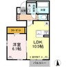 エスペランサ 1LDKの間取り