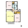 ハピネス白根　C 2LDKの間取り