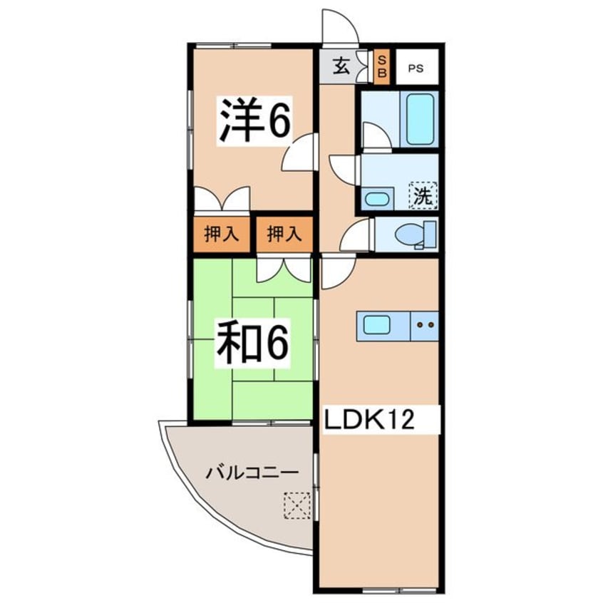 間取図 エレガンス敷島