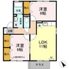 グリーンパークみだい南　A 2LDKの間取り