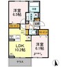 メイユール宮塚 2LDKの間取り