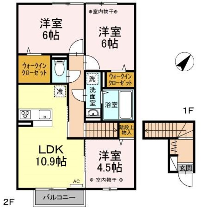 間取図 ボン　ソレイユA