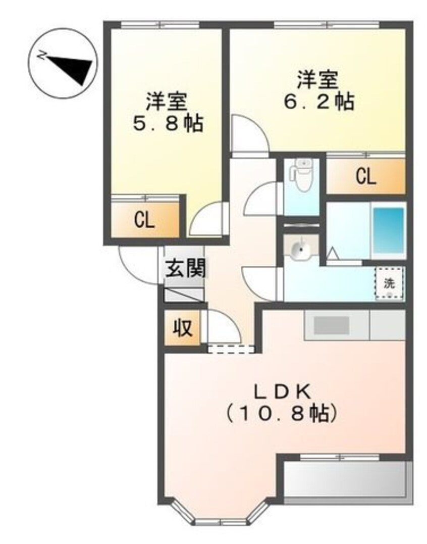 間取図 ハイツ御崎前