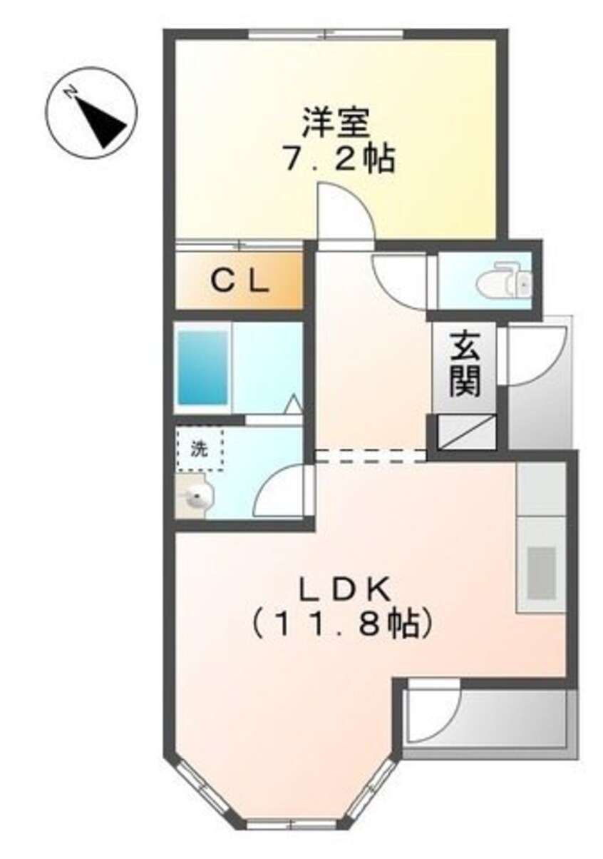 間取図 ハイツ御崎前