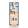 ファースト21 Ａ 1Kの間取り