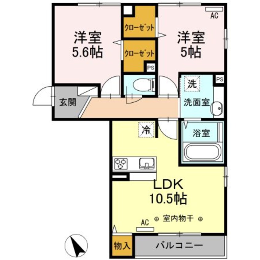 間取図 オンブラージュ・マロニエ