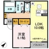 S・マーベリー 1LDKの間取り