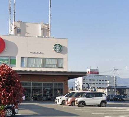 ｽﾀｰﾊﾞｯｸｽｺｰﾋｰ 甲府ﾘﾊﾞｰｼﾃｨ店(その他飲食（ファミレスなど）)まで1707m コーポ井上