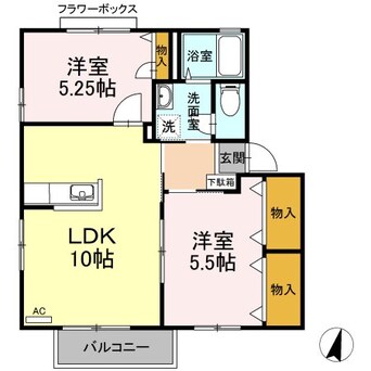 間取図 シャーメゾン荒川　B