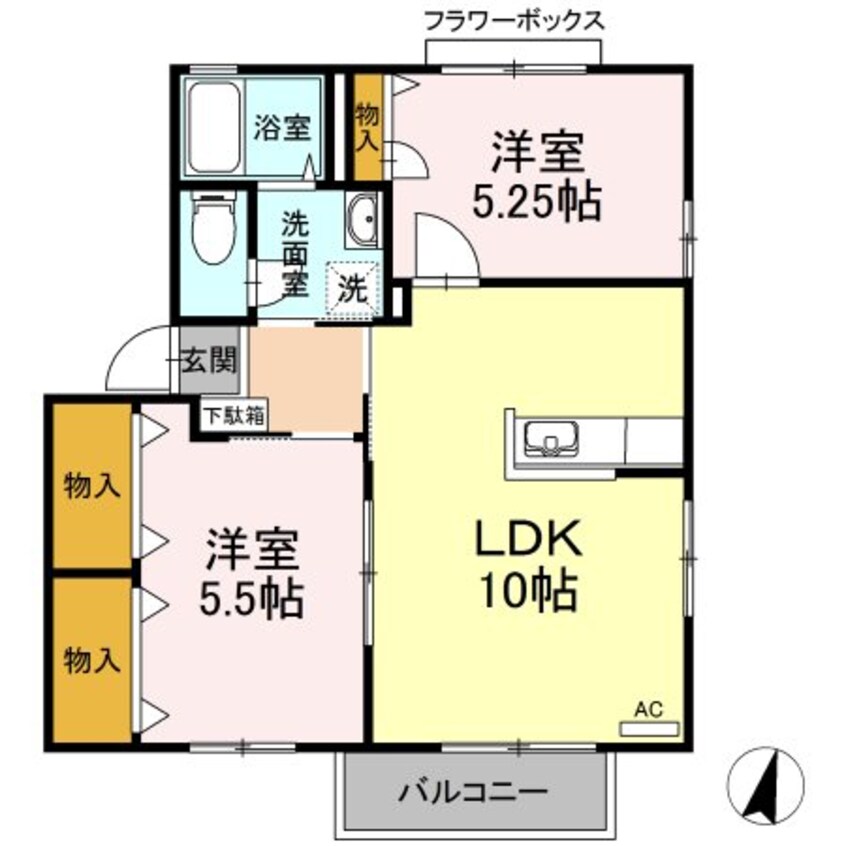 間取図 シャーメゾン荒川　B