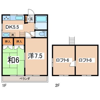 間取図 ハイツ竜王