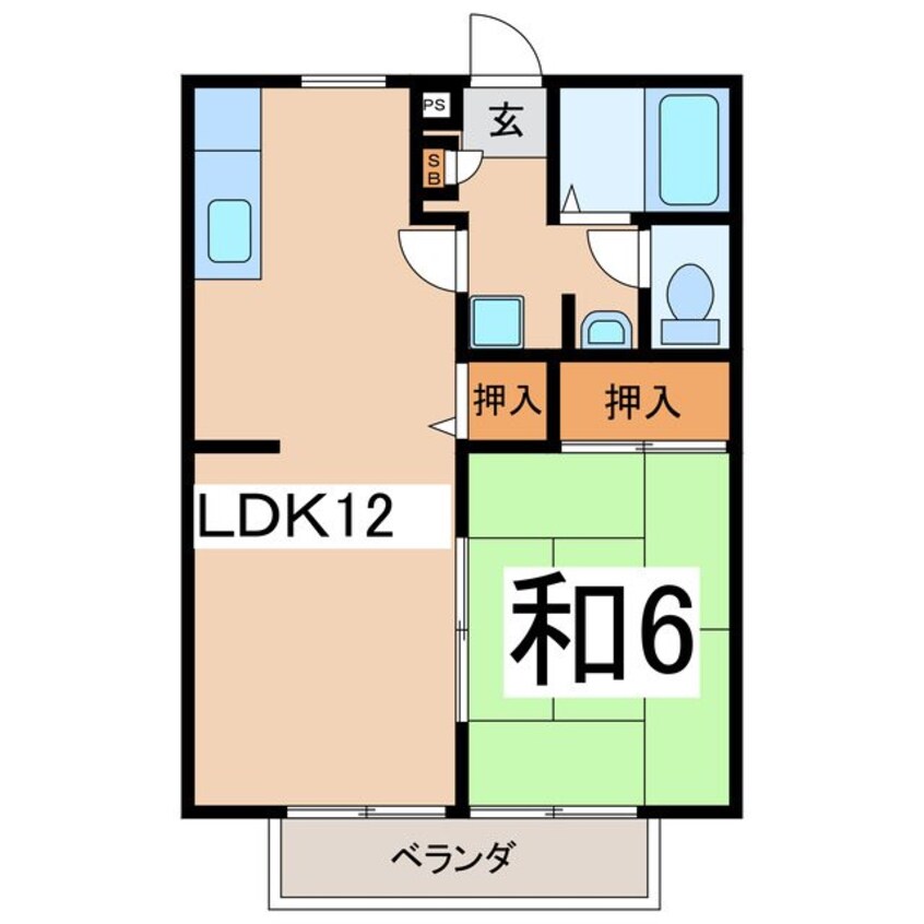 間取図 第１コーポケンモチ