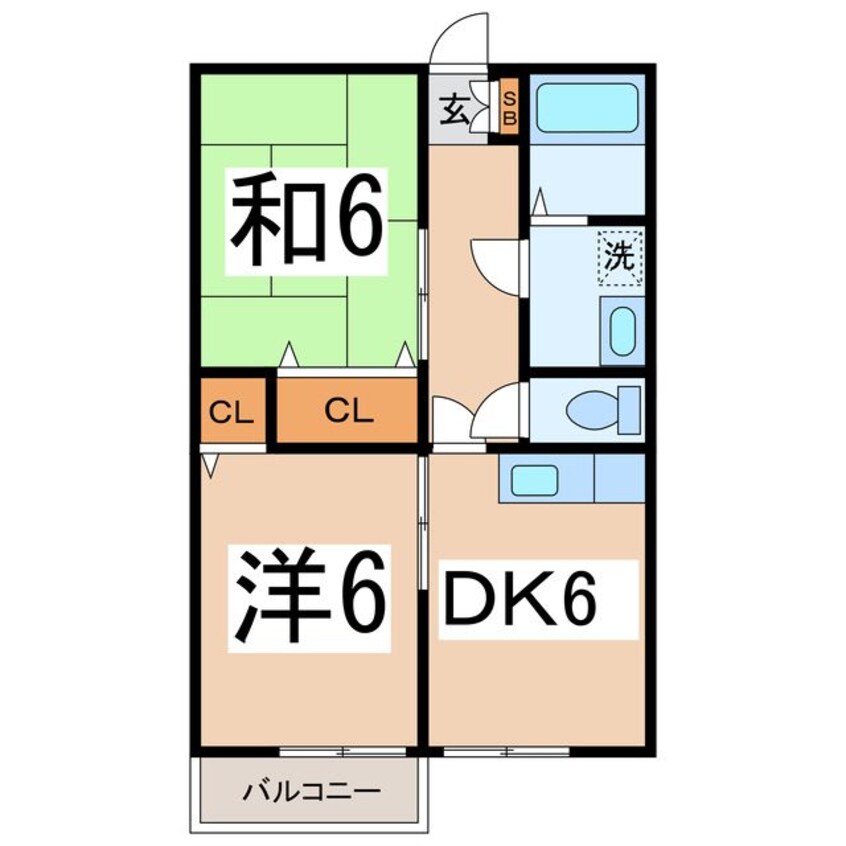 間取図 ビューハウス志麻A