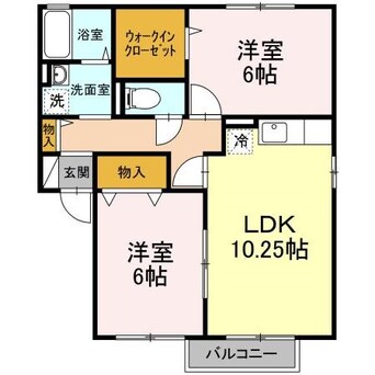 間取図 コーポ上野III　B