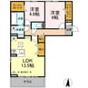 D-ROOM　GRACIA　A棟 2LDKの間取り