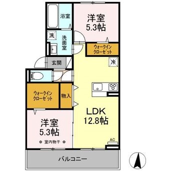 間取図 D-room　GRACIA　B棟