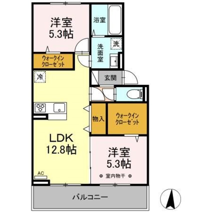 間取図 D-room　GRACIA　B棟